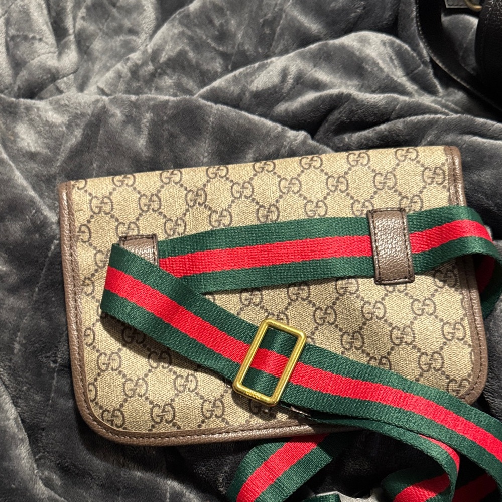 GG Supreme Monogram Neo Vintage Web Belt Bag Brown - Picture 4 of 5